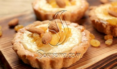 طريقة عمل تارت بالزبيب واللوز