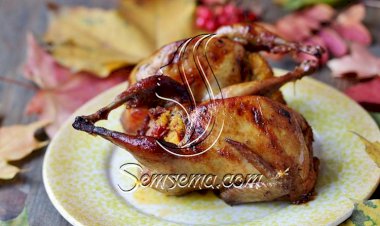 طريقة عمل الحمام المحشي بالأرز