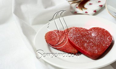 طريقة عمل قلوب بان كيك الريد فيلفيت