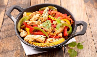 طريقة عمل الفاهيتا بالليمون والفلفل الملون