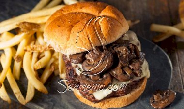 طريقة عمل ساندويتش برجر بالمشروم