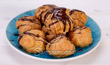 طريقة عمل بروفيترول بصوص الشيكولاتة