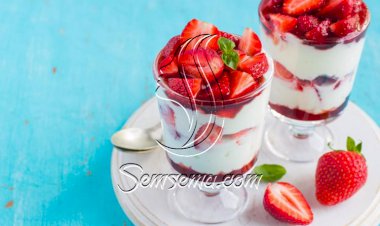 طريقة عمل ترايفل الفراولة بالجبن الكريمي