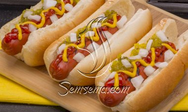 طريقة عمل ساندويتش الهوت دوج بالمستردة