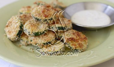 طريقة عمل شرائح الكوسة بالموزاريلا