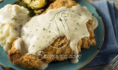 طريقة عمل صدور الدجاج المقرمشة بصوص الجبنة