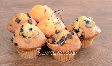 طريقة عمل مافن الموز بقطع الشيكولاتة