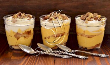 طريقة عمل ترايفل البرتقال بالفواكة والكريمة