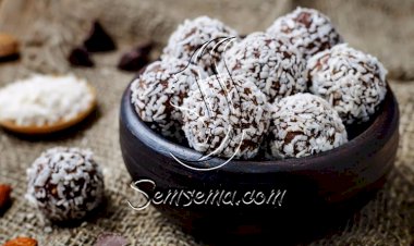 طريقة عمل كرات الشيكولاتة بالمكسرات وجوز الهند