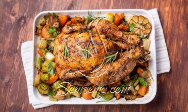 طريقة عمل دجاج محشي بالخضار