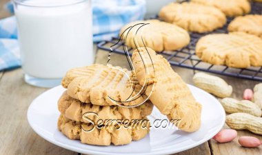 طريقة عمل الكوكيز بزبدة الفول السوداني والفانيليا
