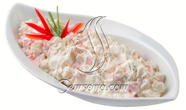 طريقة عل سلطة البطاطس بالمايونيز الروسية