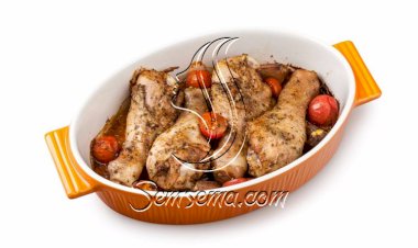 طريقة عمل صينية أفخاذ الدجاج المتبلة