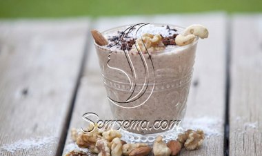 طريقة عمل عصير البلح باللبن والمكسرات