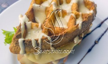 طريقة عمل الوافل ساندويتش بالجبن