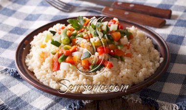 كسكسي بالخضار السوتيه من المطبخ المغربي