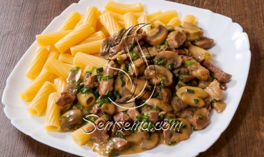 طريقة عمل قطع اللحم بصوص المشروم