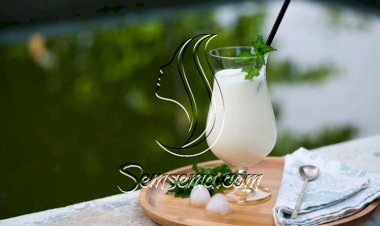 مشروب الزبادي بالسفن والنعناع للهضم