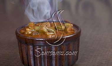 طريقة عمل طاجن البامية باللحم الضأني