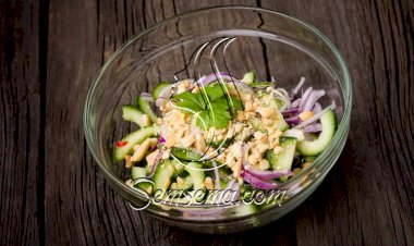 طريقة عمل سلطة الخيار بالهالبينو الحار