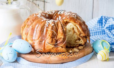 طريقة عمل كيكة المكسرات بالكراميل