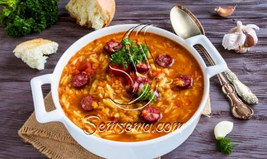 طريقة عمل لسان عصفور بالسجق البلدي