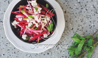 سلطة البنجر بالتفاح الأخضر لمرضى الأنيميا