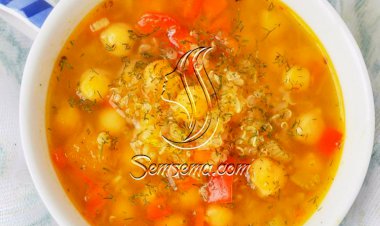 طريقة عمل شوربة الحمص بالثوم