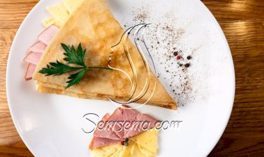 طريقة عمل كريب الجبنة والرومي المدخن