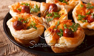 أكواب الباف باستري بالسوسيس سريعة التحضير