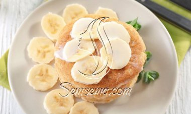 بان كيك بحليب جوز الهند والموز للنباتيين