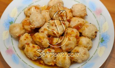 طريقة عمل كرات الدجاج بالصوص الحار