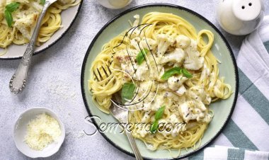 طريقة عمل مكرونة بصوص القرنبيط