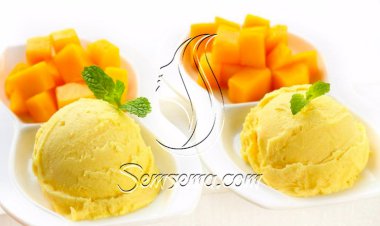 طريقة عمل آيس كريم مانجو بالزبادي