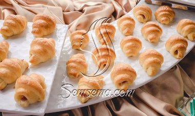 طريقة عمل ميني كرواسون بالبسطرمة