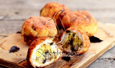 طريقة عمل كرات الدجاج بالمشروم