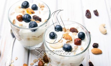 طريقة عمل زبادي بالشوفان واللوز