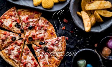 طريقة عمل بيتزا الهوت دوج بالزيتون