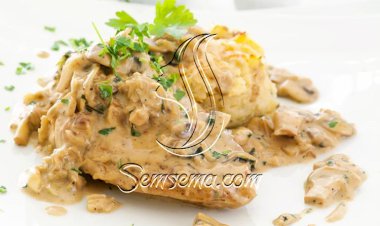 طريقة عمل السمك بالكريمة والمشروم