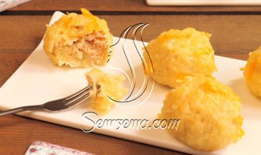 طريقة عمل كرات البطاطس بالتونة