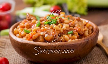 طريقة عمل طاجن فاصوليا بيضاء باللحمة