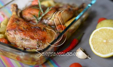 طريقة عمل أفخاذ الدجاج بالثوم والليمون