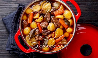 طريقة عمل لحمة بالبصل والخضار