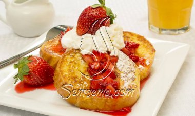طريقة عمل فرنش توست بالفراولة والكريمة