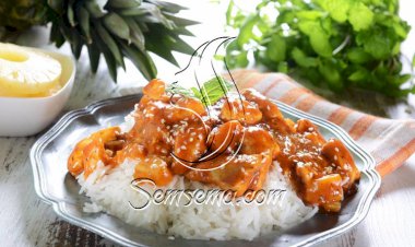 طريقة عمل صدور الدجاج بعصير الأناناس