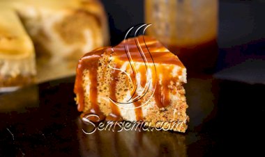 طريقة عمل كيك الآيس كريم بالكراميل