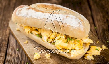 طريقة عمل ساندويتش البيض بالبقدونس