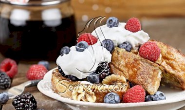 طريقة عمل فرنش توست بالآيس كريم وعين الجمل