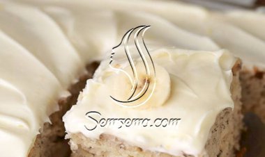 طريقة عمل كيك الموز بصوص الكراميل