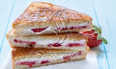 طريقة عمل فرنش توست بالفراولة والجبنة الكريمي